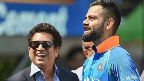 Virat Kohli & Sachin Tendulkar