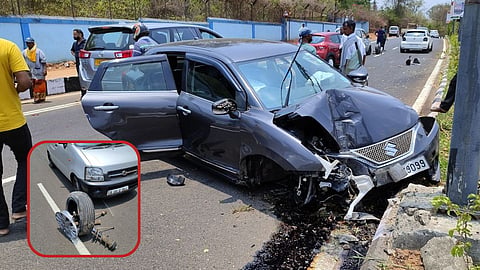 Accident At Bambolim Dona Paula Road