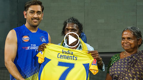 MS Dhoni gifted jerseys to The Elephant Whisperers team