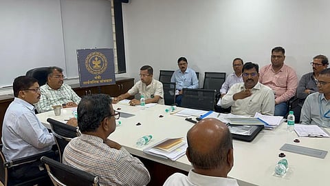 PWD Minister Ravindra Chavan held a meeting with officials