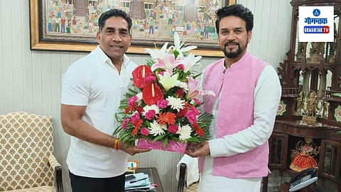Govind Gaude meets Central Minister Anurag Thakur
