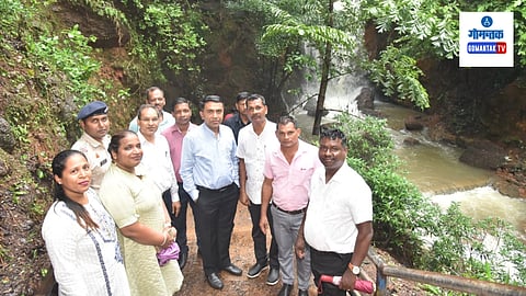Goa CM Pramod Sawant at Kesarval Waterfalls