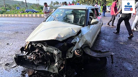 Tourist Car Accident In Calangute
