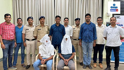 Anjuna Police team with arrested accused
