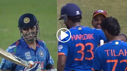MS Dhoni Hardik Pandya Tilak Varma