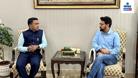 Goa CM Sawant Meet Union Minister anurag thakur