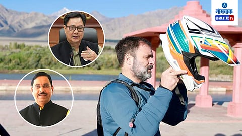 Rahul Gandhi Bike Ride At Ladakh