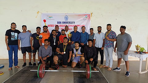 Goa University Inter college weightlifting championship 2023