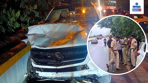 SP Nidhin Valsan visits Banastarim Bridge Accident Site