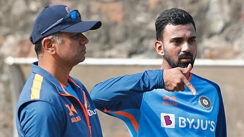 KL Rahul and Rahul Dravid