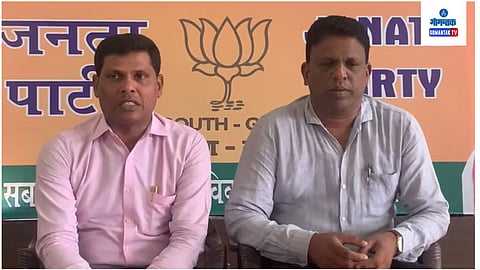 Vp of BJP ST Morcha Anthony Barbosa and Former MLA clafasio dias