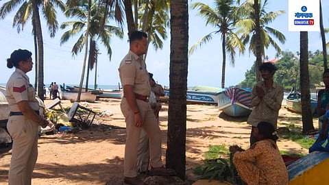Police action Calangute Beach