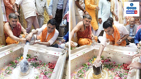 CM Pramod Sawant At Varanasi Baba Vishwanath Temple