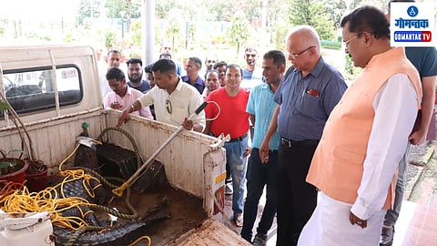 Crocodile at Goa Raj Bhavan: