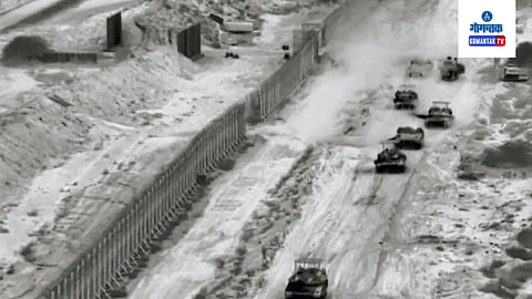 Targeted by tanks