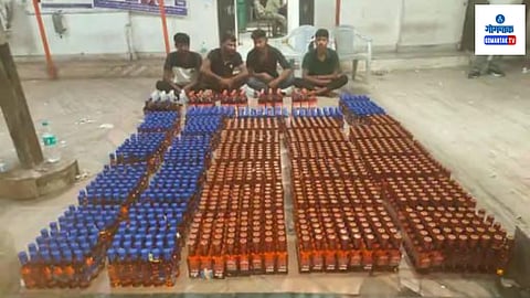 Illegal Liquor confiscated In Raid On Goa Surat Train
