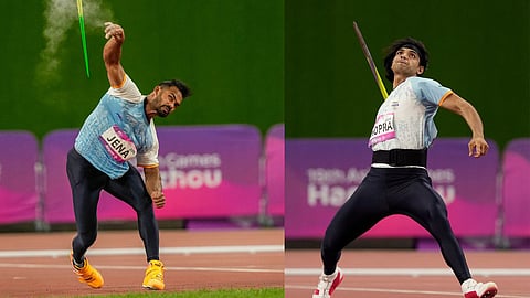 Kishore Jena and Neeraj Chopra