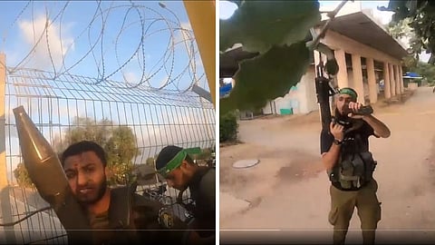 The Israel Defense Forces (IDF) released a video showing how Hamas militants firing on Israel civilians.
