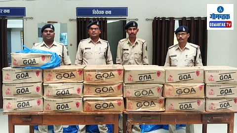 Chhattisgarh police seized goan made liquor
