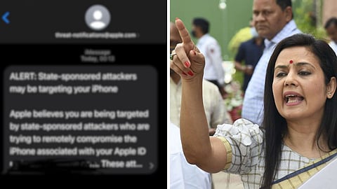 Modi Govt Hacking My Phone', Mahua Moitra Alleges Showing Evidence of Apple Threat Message.