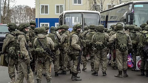 The National Security Council spokesman John Kirby of US has claimed that Russia is executing its own soldiers.