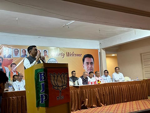 Goa CM Pramod Sawant In Telangana