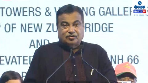 Nitin Gadkari at New Zuari Bridge second lane inauguration:
