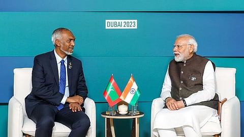 Prime Minister Narendra Modi and Mohamed Muizzu
