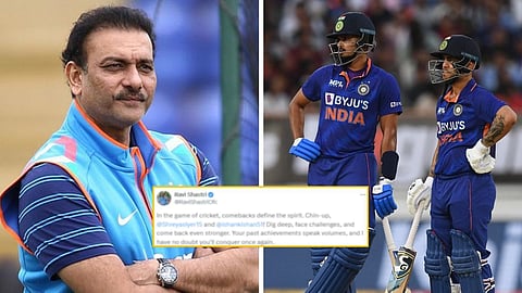 Ravi Shastri massage for Ishan Kishan and Shreyas Iyer