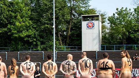 Naked Football Match In Germany