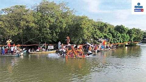 Sangodd Utsav 2024: कुंभारजुवेत सांगोडोत्सवावेळी एक सांगोड पाण्यात बुडाल्याने बोटीवरील लोकांची तारांबळ उडाली