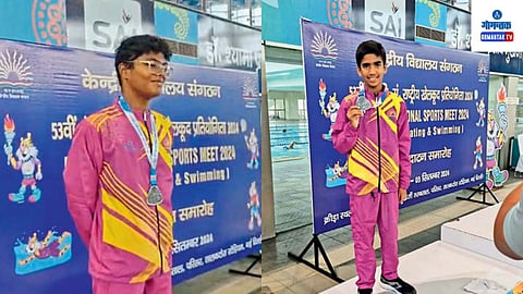 Goa Swimming: केंद्रीय विद्यालय पातळीवरील राष्ट्रीय जलतरण स्पर्धेत कांपाल येथील खेलो इंडिया केंद्रातील जलतरण प्रशिक्षणार्थी सक्षम व धिमन यांनी पदके जिंकली