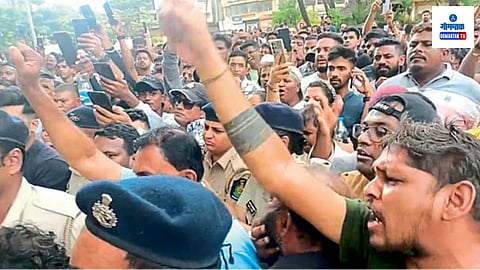 Protest Against Subhash Velingkar