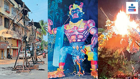 Goa Narakasura Competitions: रात्री दहानंतर मोठ्या आवाजातील ध्वनिक्षेपक लावून ध्वनि प्रदूषण होऊ नये याची खबरदारी घ्यावी, असा स्पष्ट आदेश न्यायालयाने देऊनही दक्षिण गोव्यात कित्येक ठिकाणी रात्री उशिरापर्यंत मोठ्या गोंगाटात नरकासुर स्पर्धा चालू होत्या.