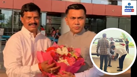 महाराष्ट्राच्या आमदाराने गोवा मुख्यमंत्र्यांच्या पाया पडून घेतली गळाभेट; सावंतांकडून पाटलांचे अभिनंदन Video