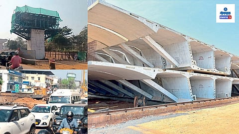 Porvorim Flyover Construction