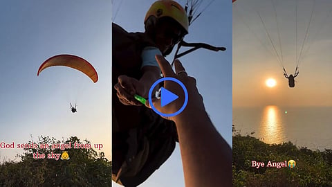 Viral Video: आसमान से आया फरिश्ता...अन् Lighter देऊन गेला; Paraglider चा गोव्यातला व्हिडिओ तुफान व्हायरल