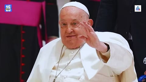 mourning for Pope Francis in goa church