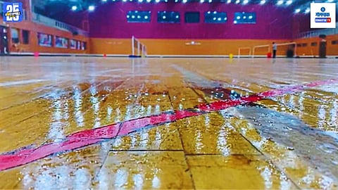 Manohar Parrikar Indoor Stadium Leakage