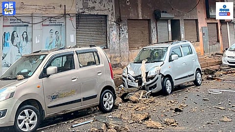 Margao old building gallery slab collapse