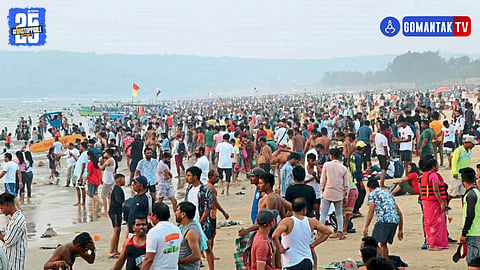 Goa tourist arrivals 2025