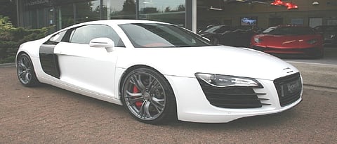 The first Audi car of Virat Kohli is lying in the police station