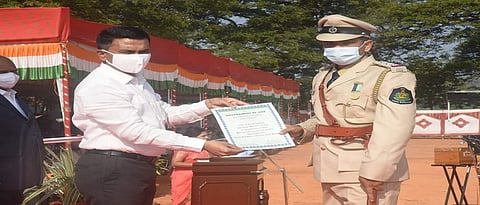 Chief Minister Gold Medal to 7 Police and 3 Firefighters on the event of goa liberation day