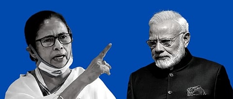 Mamata Banerjee criticized Narendra Modi for the virtual meeting.