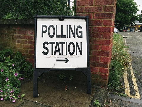 Sign at a polling station for the EU referendum vote (Photo credit: Ungry Young Man, via Flickr)