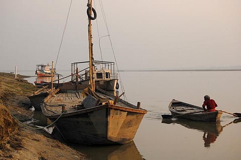 River sand mining is a threat to fields and plantation along the river as the latter gets widened Credit: ptwo/ Flicker