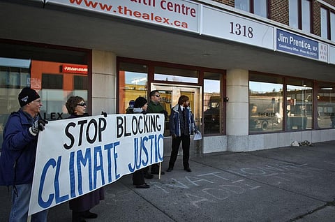 A public protest demanding climate justice (2009) (Credit: CC by 2.0)