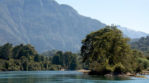 The scenic Rio Puelo or Puelo river in Chile, one of the five rivers over which Endesa was to build hydroelectric dams Credit: Flickr