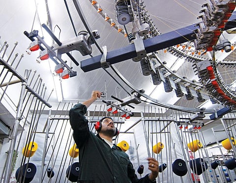 A garment factory in Egypt. Experts say the incentive to use lower quality cotton in place of Egyptian cotton is high, opening the door to mislabelling of products (Photo: Reuters)