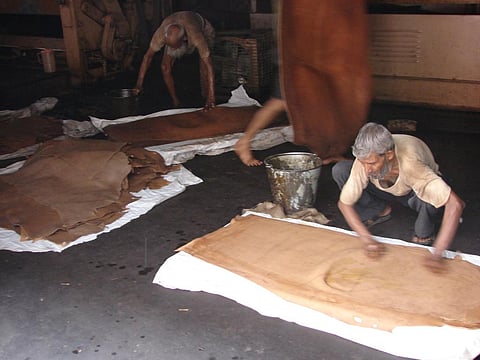 Kanpur in Uttar Pradesh has many tanneries and is a hub of the leather industry (Credit: Sanjeev Kumar Kanchan/CSE)